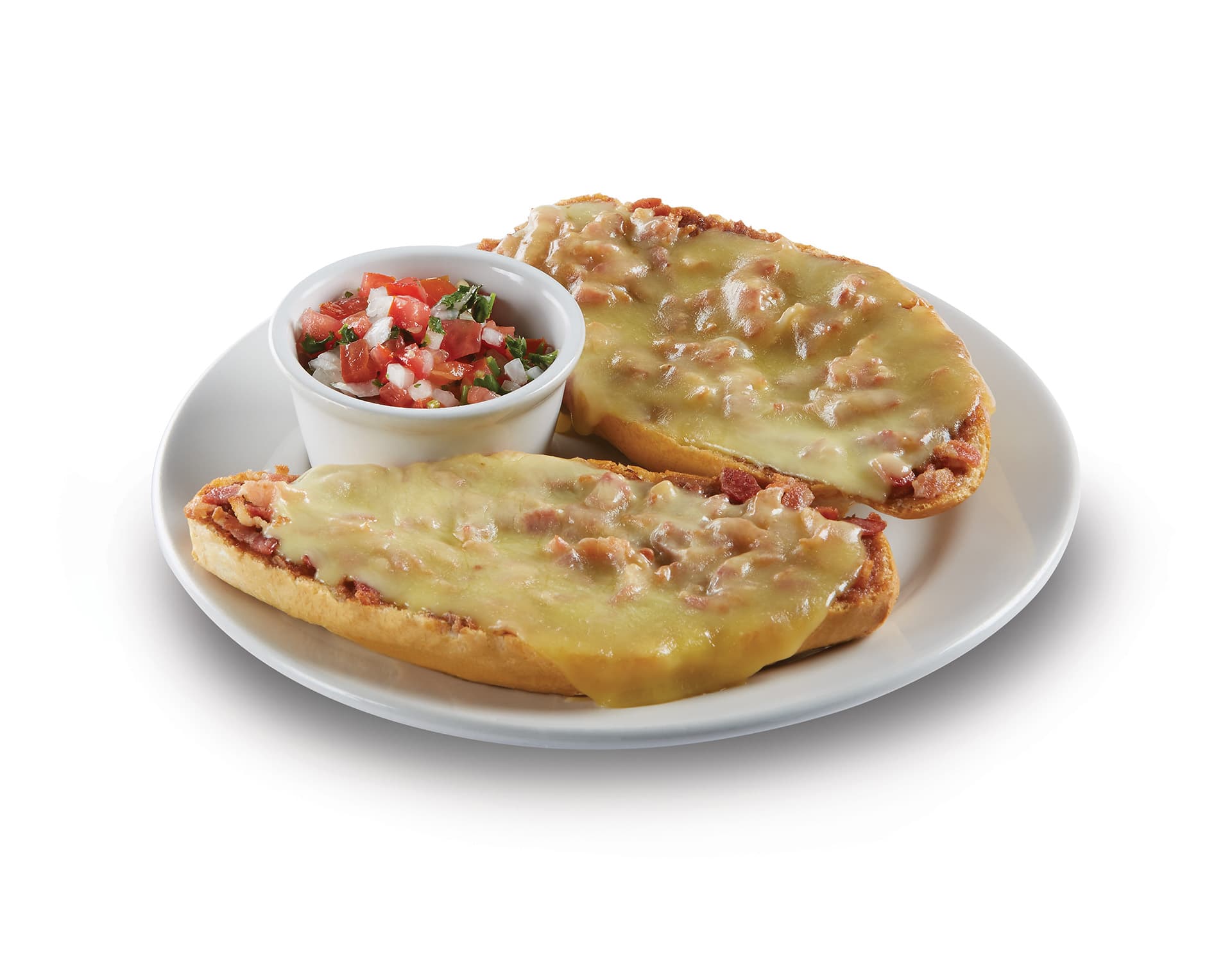 Molletes con Tocino