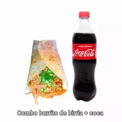 Combo Burrito de Birria + Coca Cola 600 ml
