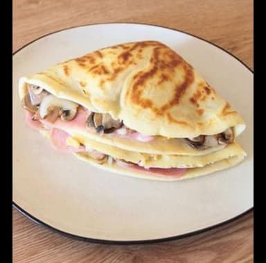 Crepa Salada 3 Ingredientes + Crepa Dulce 3 Ingred