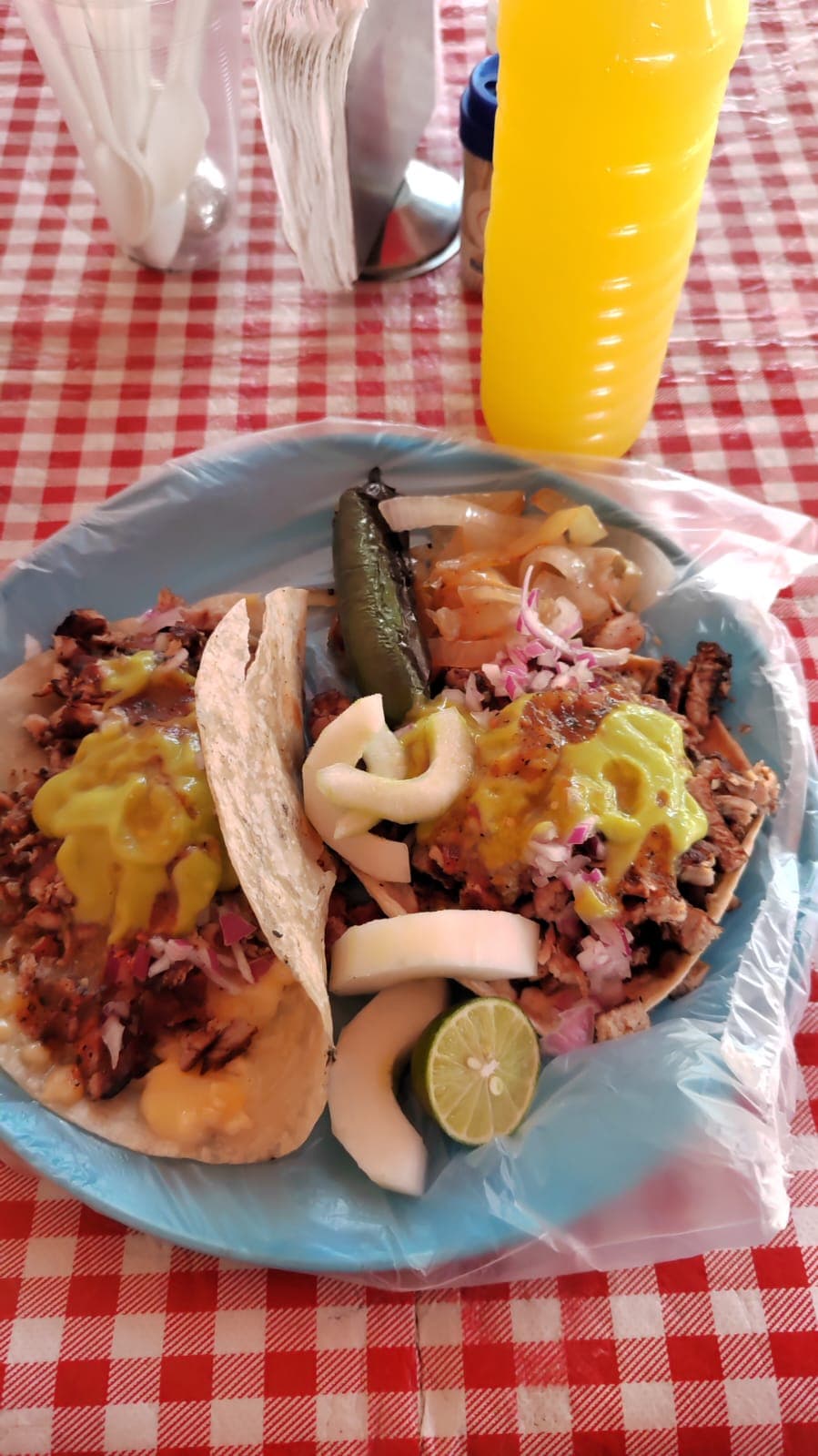 Taco de Harina Carne Asada