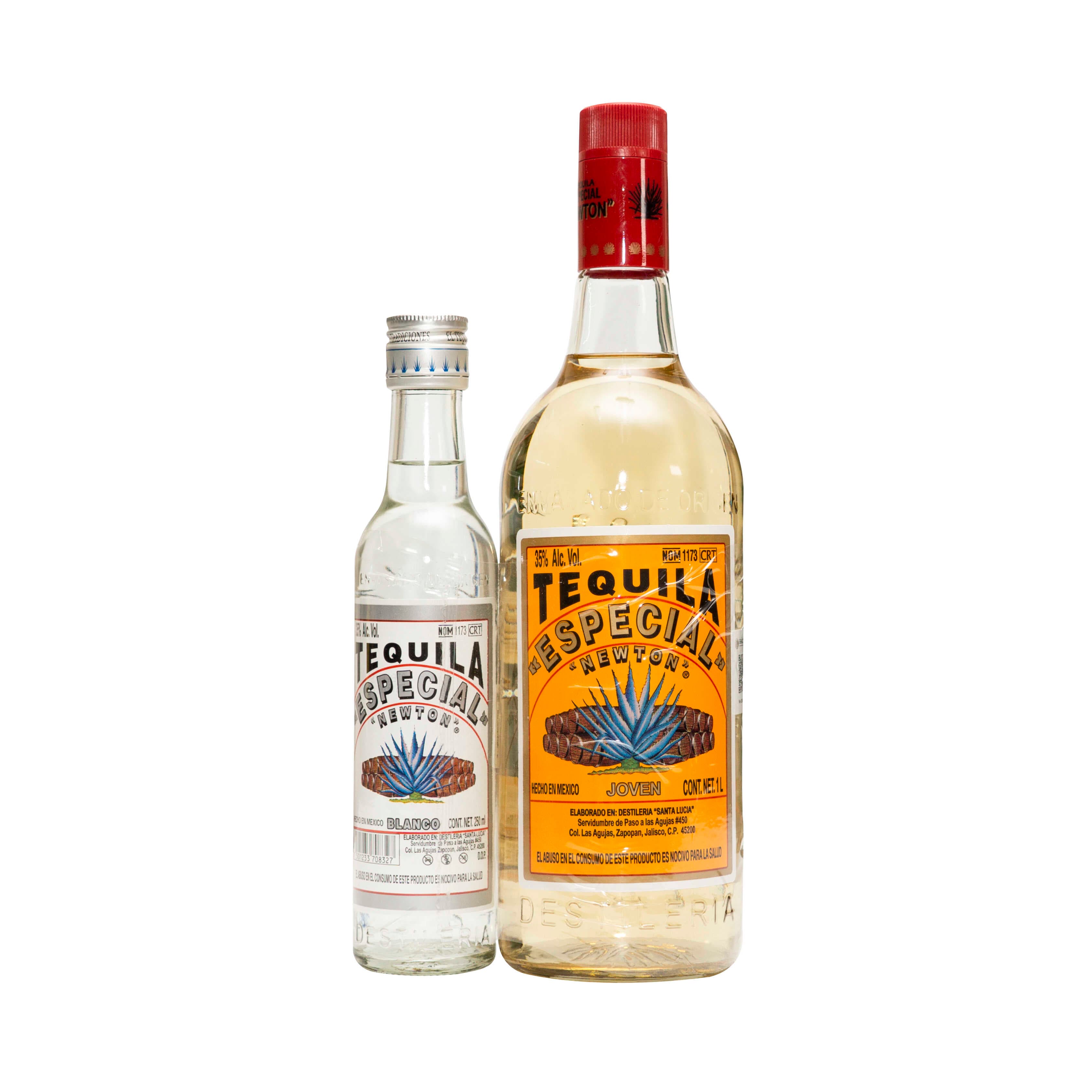 TEQUILA NEWTON JOVEN 1000 MAS BLANCO 250 ML