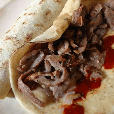 Taco Árabe Cecina