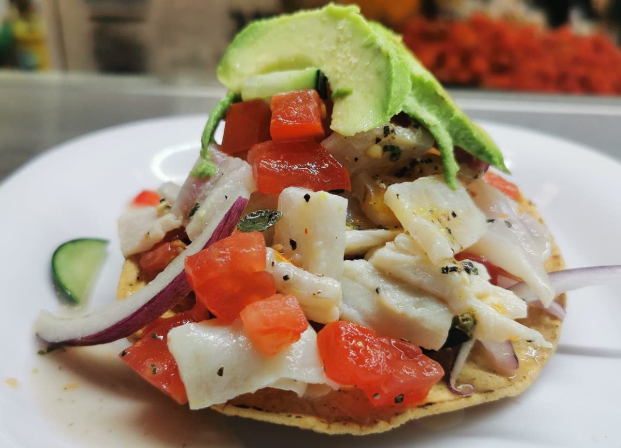 Tostada Ceviche Limón
