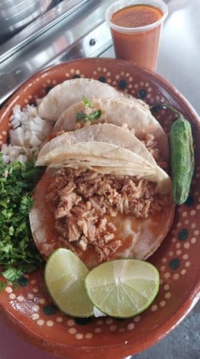 Taco blandito de barbacoa