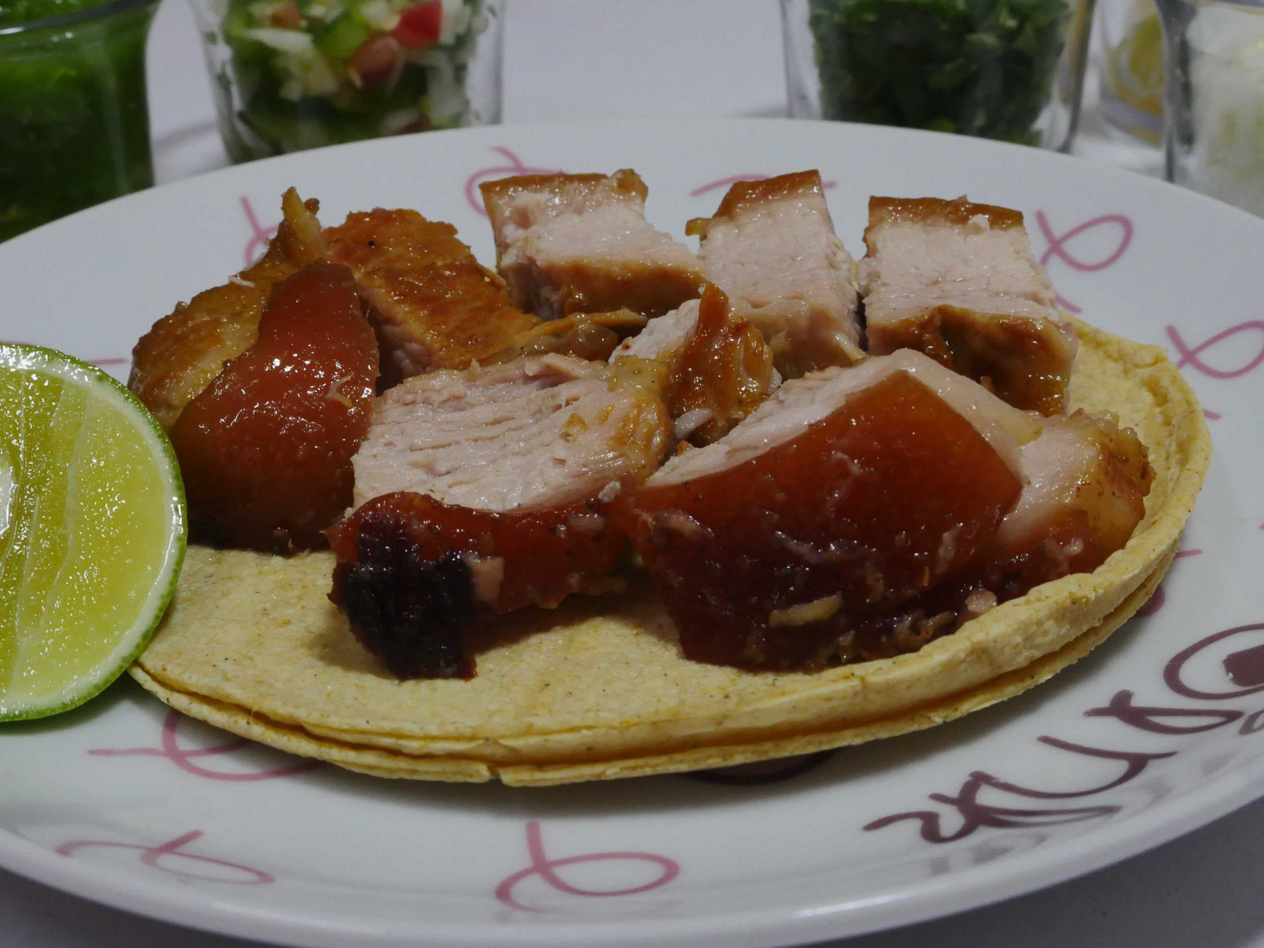 Taco de Carnitas de Chamorro