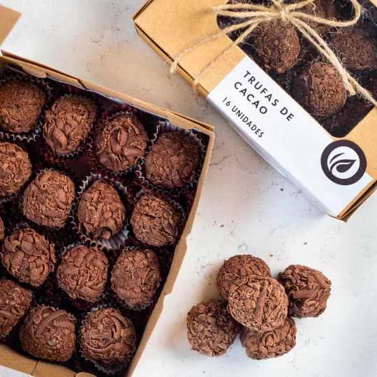 Caja Trufas de Cacao Orgánico 16 uds