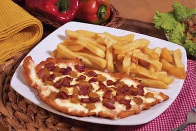 Chuleta Gratinada Madurito y Tocineta