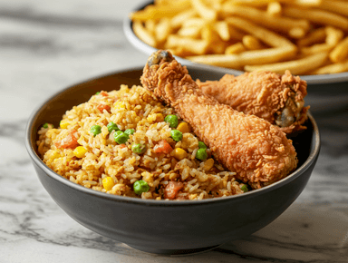 Arroz con Pollo Crispy o Broasted Familiar