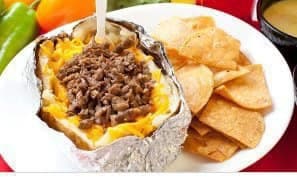 Papa con Costilla Picada