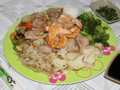 Teppanyaki de Camarón