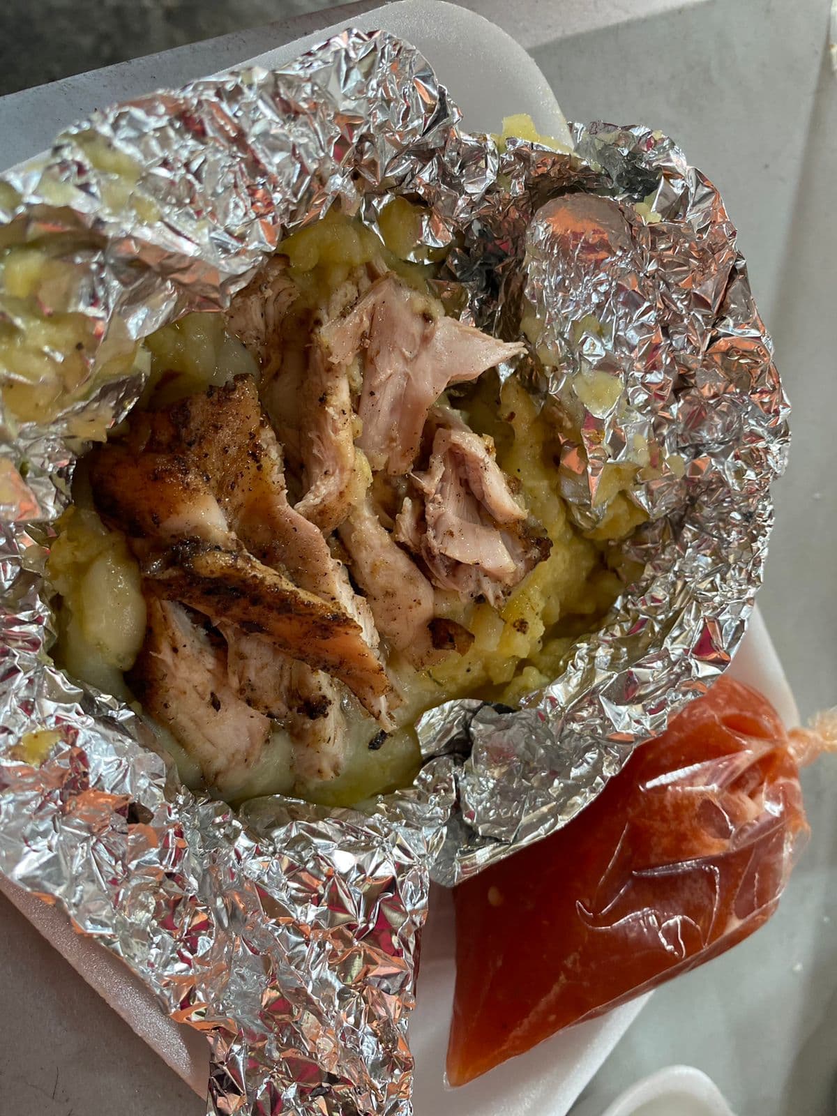Papa Rellenas de Queso con Pollo