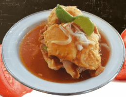 Torta ahogada + Bebidas