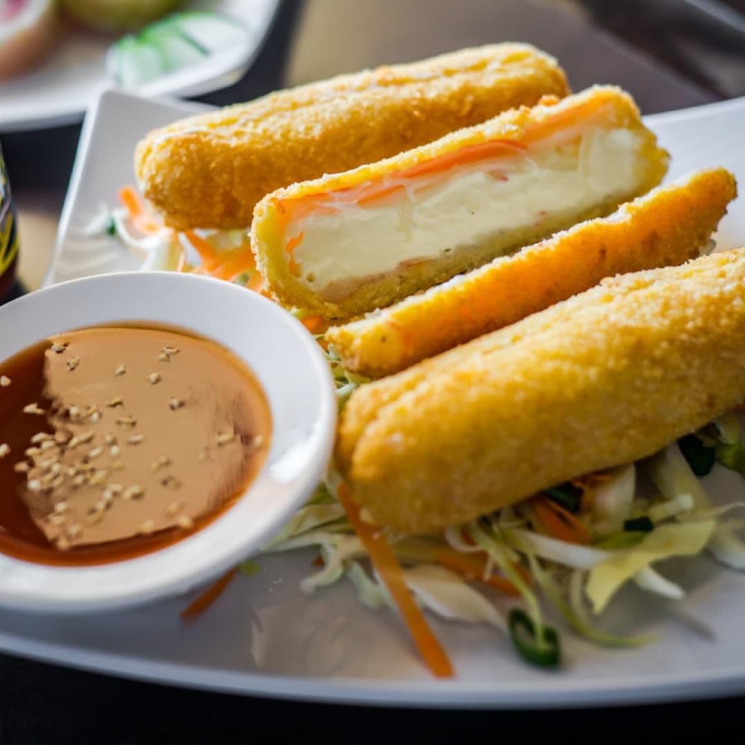 Kushiage Kanikama con Queso