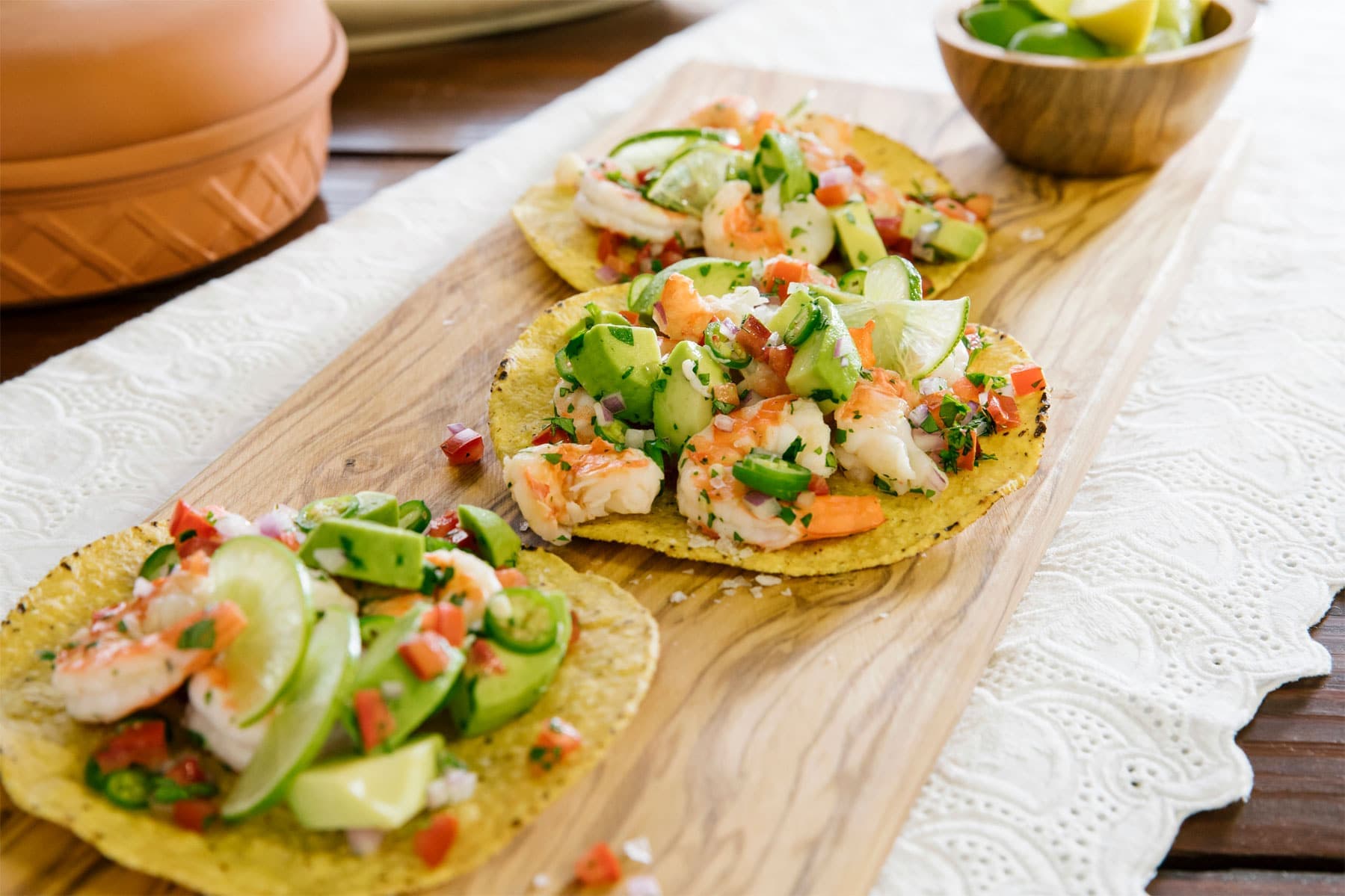 Tostada de Camarón
