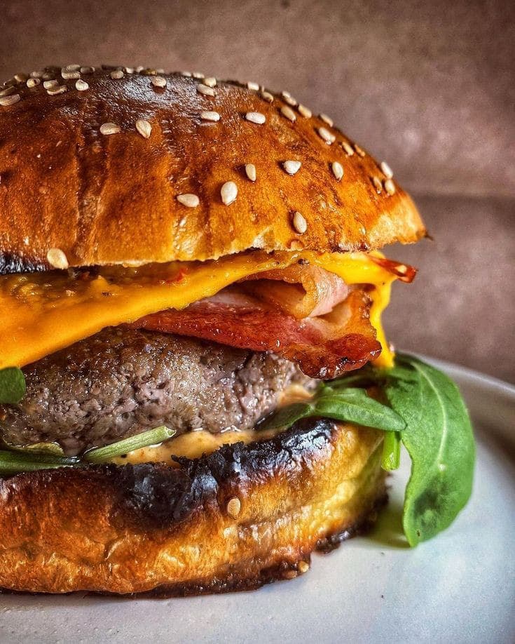 Hamburgesa Tocino