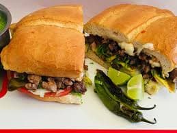 Torta de Suadero con Queso