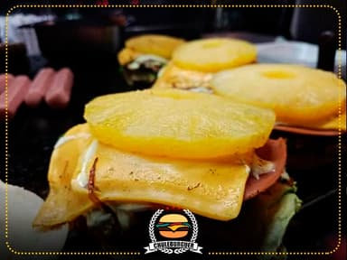 Combo burger hawaiana