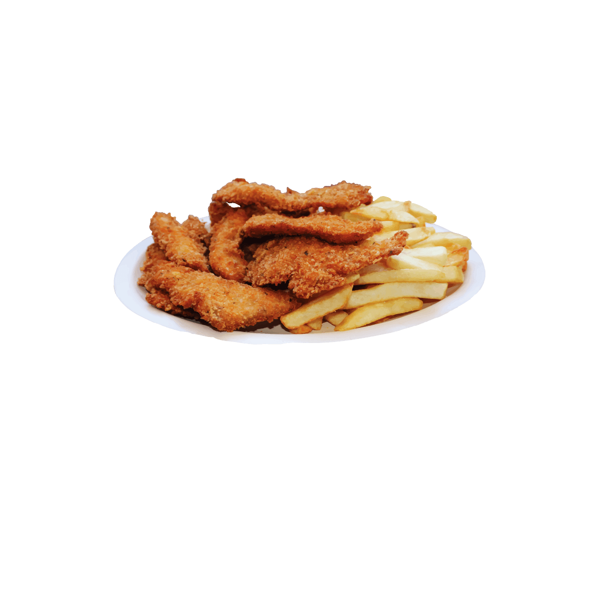 Tiras de Pollo 10 pzas con Papas