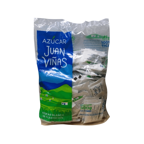 Azúcar Blanca Juan Viñas Sobres De 1 G Bolsa 500 Uds