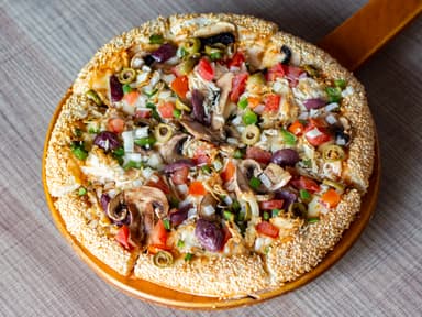 Pizza Pollo con Vegetales