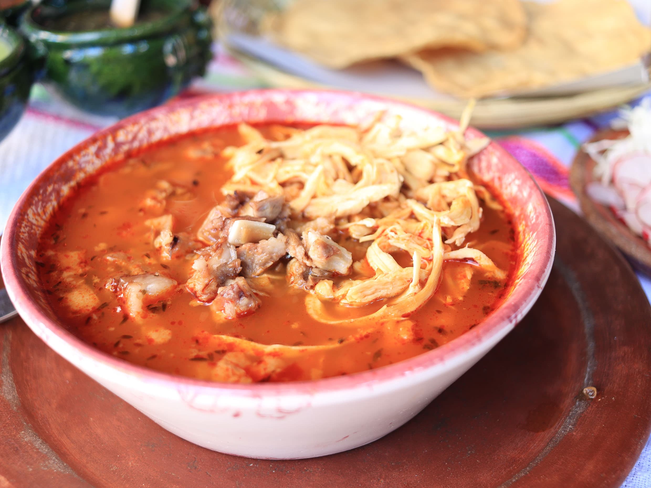 Pozole de pollo