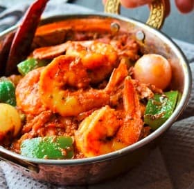 Curry Camarones Kadahi