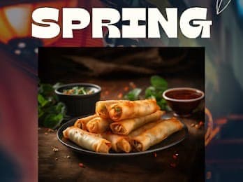 4 Spring Rolls de Vegetales