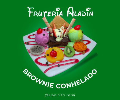 Brownie con Helado