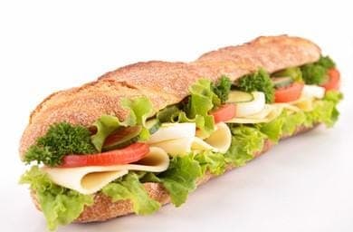 Sandwich Vegetariano 22cm.