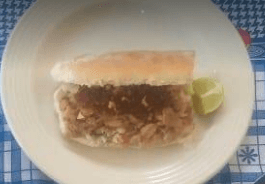 Torta de Francés de Carne Asada