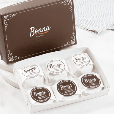 Caja de Bañados en Chocolate (6 Unidades)