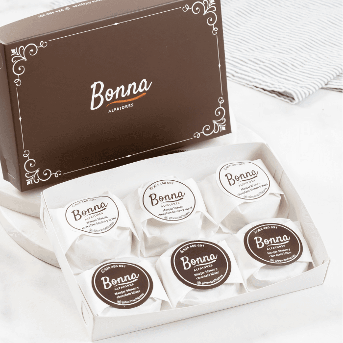 Caja de Bañados en Chocolate (6 Unidades)