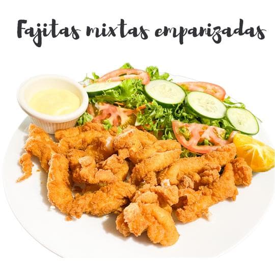 Fajitas Mixtas Empanizadas
