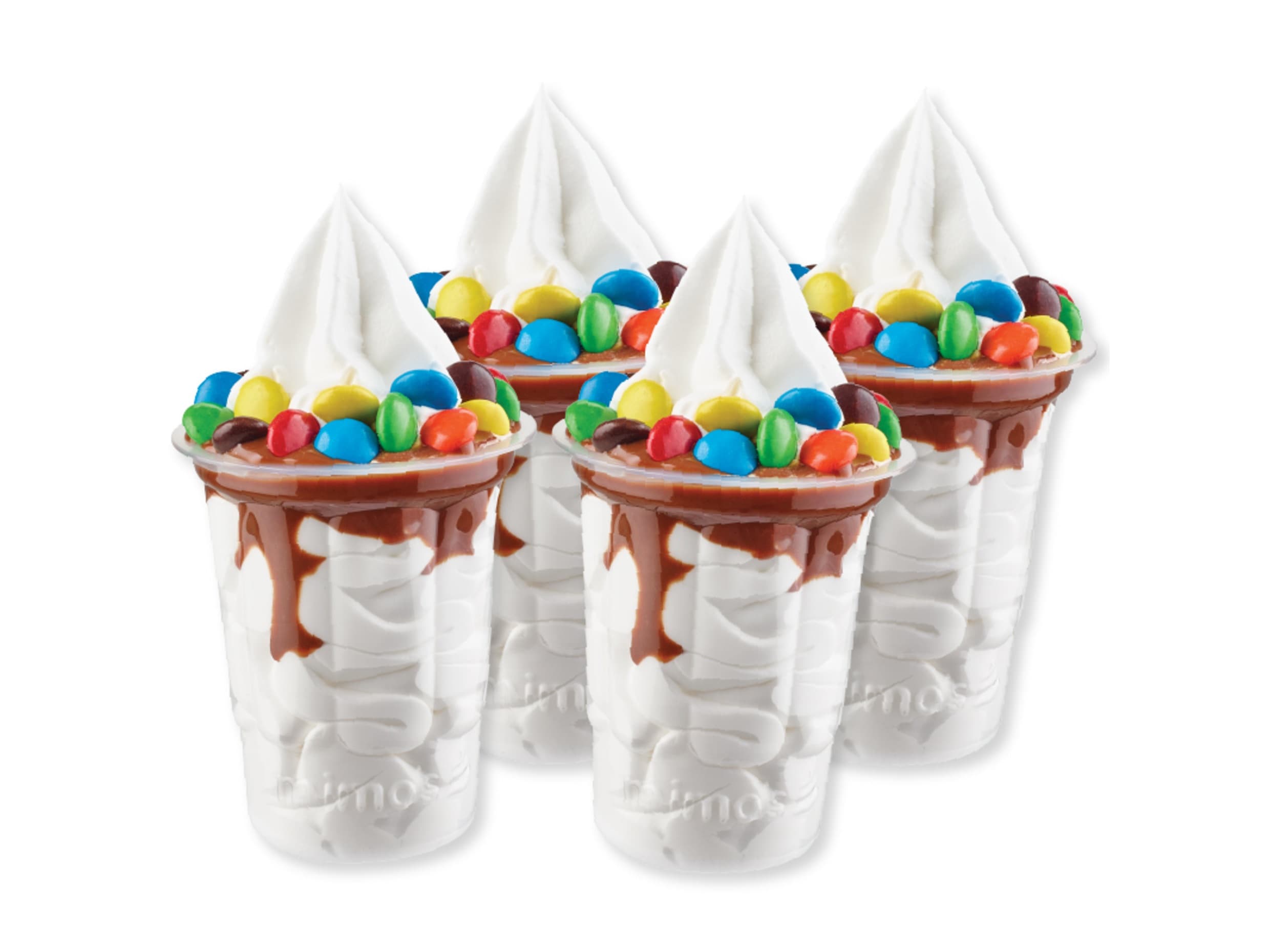 Promo 4 Sundaes Chocolates de Colores