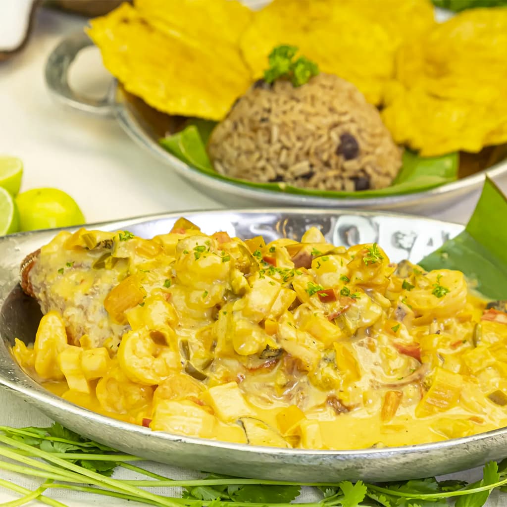 Mojarra en Salsa de Camarones