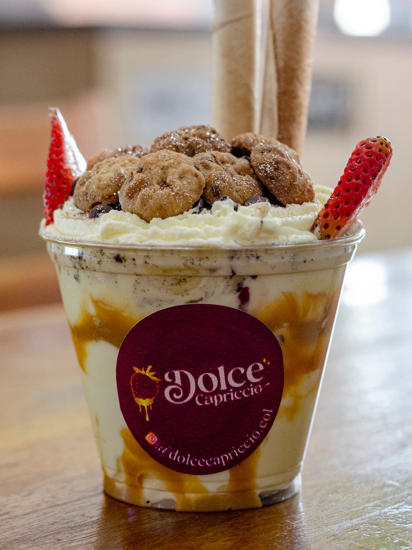 Fresas con Crema con Minichips