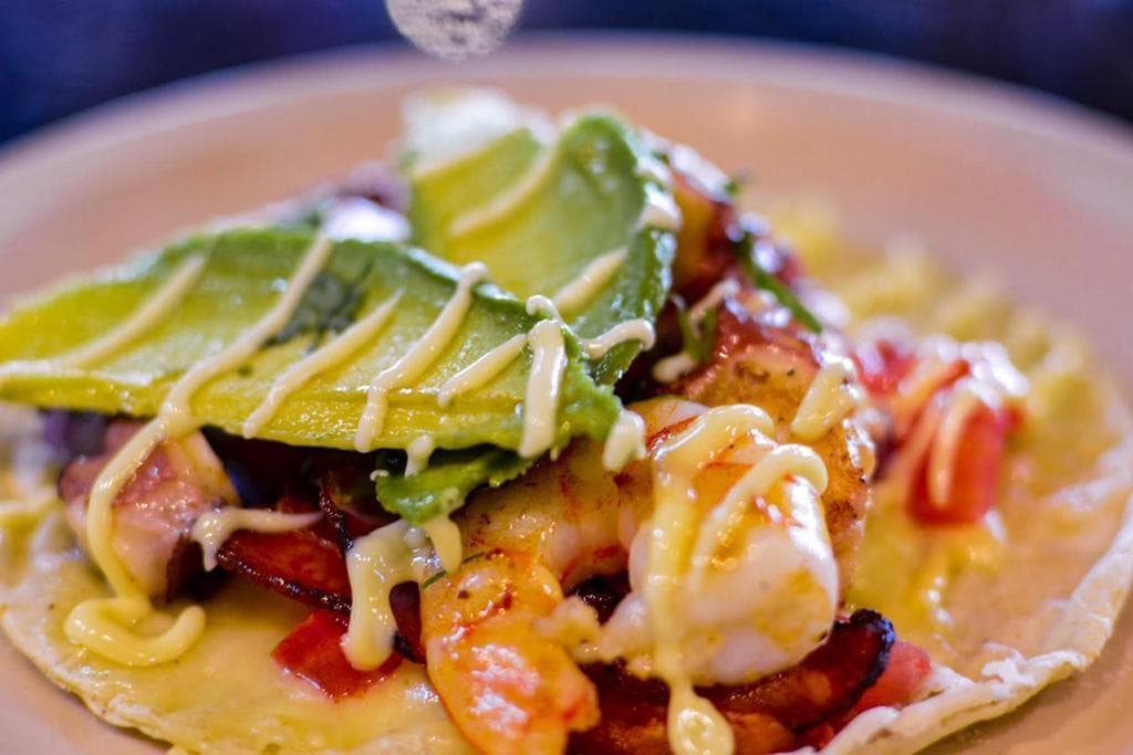 Quesadilla de Camarón con Pulpo
