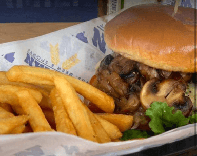 Mushroom Cheese Burger