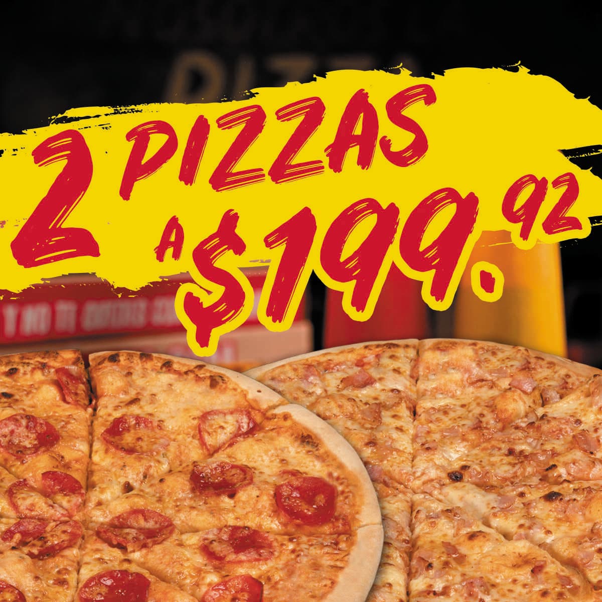 2 Pizzas por Precio ESPECIAL 🤩🍕👌
