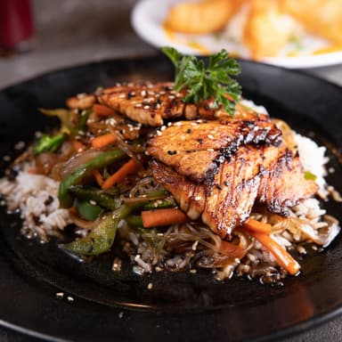 Salmón Teriyaki
