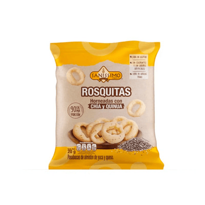 SANISSIMO ROSQULLA DE YUCA&CHIA PAQ 20 GR