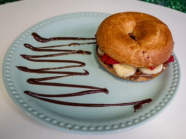 Bagel Nutella con fruta