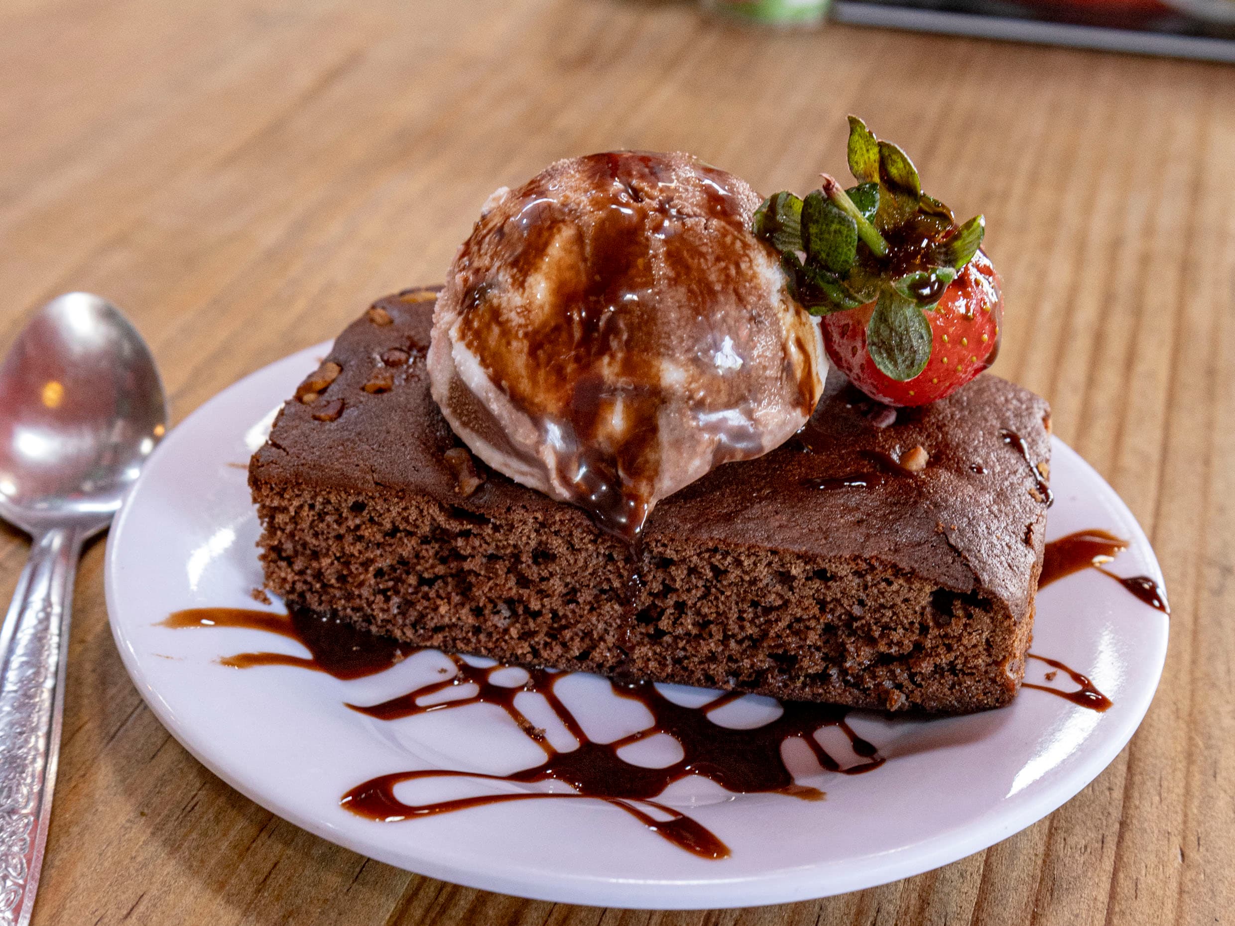 Brownie con Helado