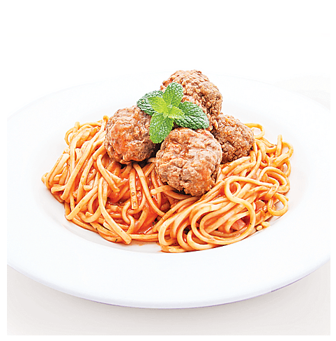 Spaghetti con Albóndigas
