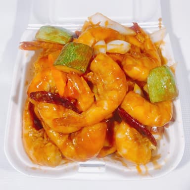 Orden de Camarón con Salsa BBQ