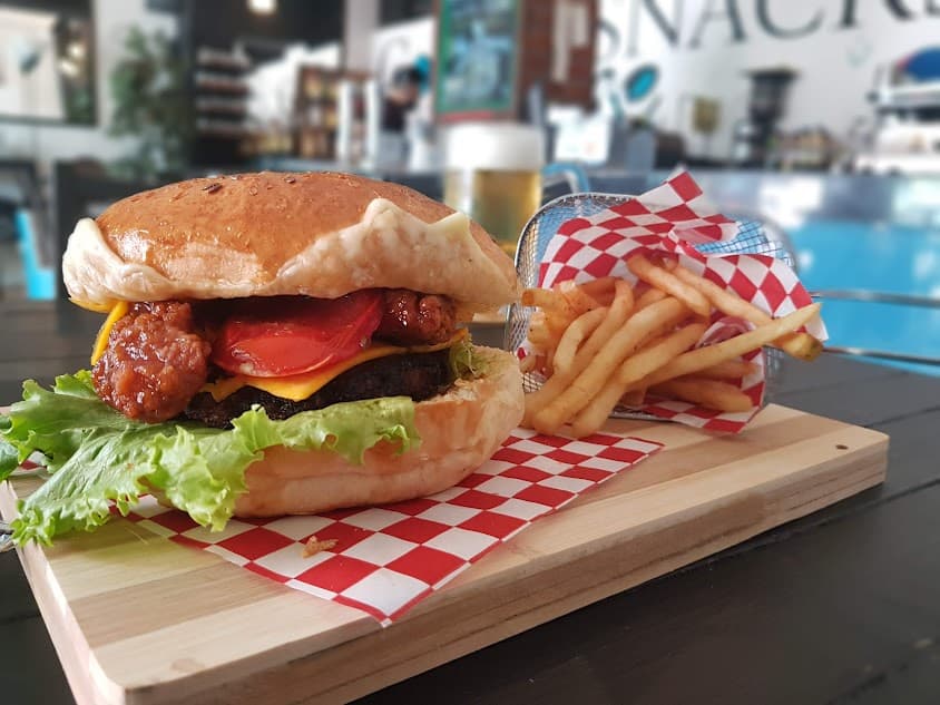 Hamburguesa con Tocino