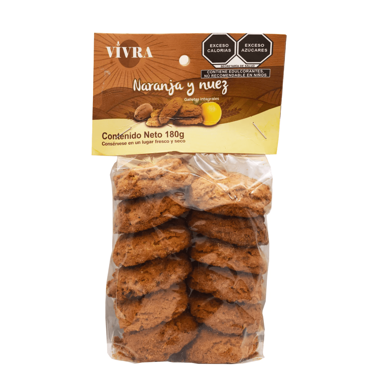 GALLETA NARANJA Y NUEZ 180 G