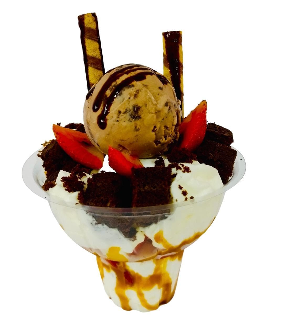 Copa con Helado Frutibrownie
