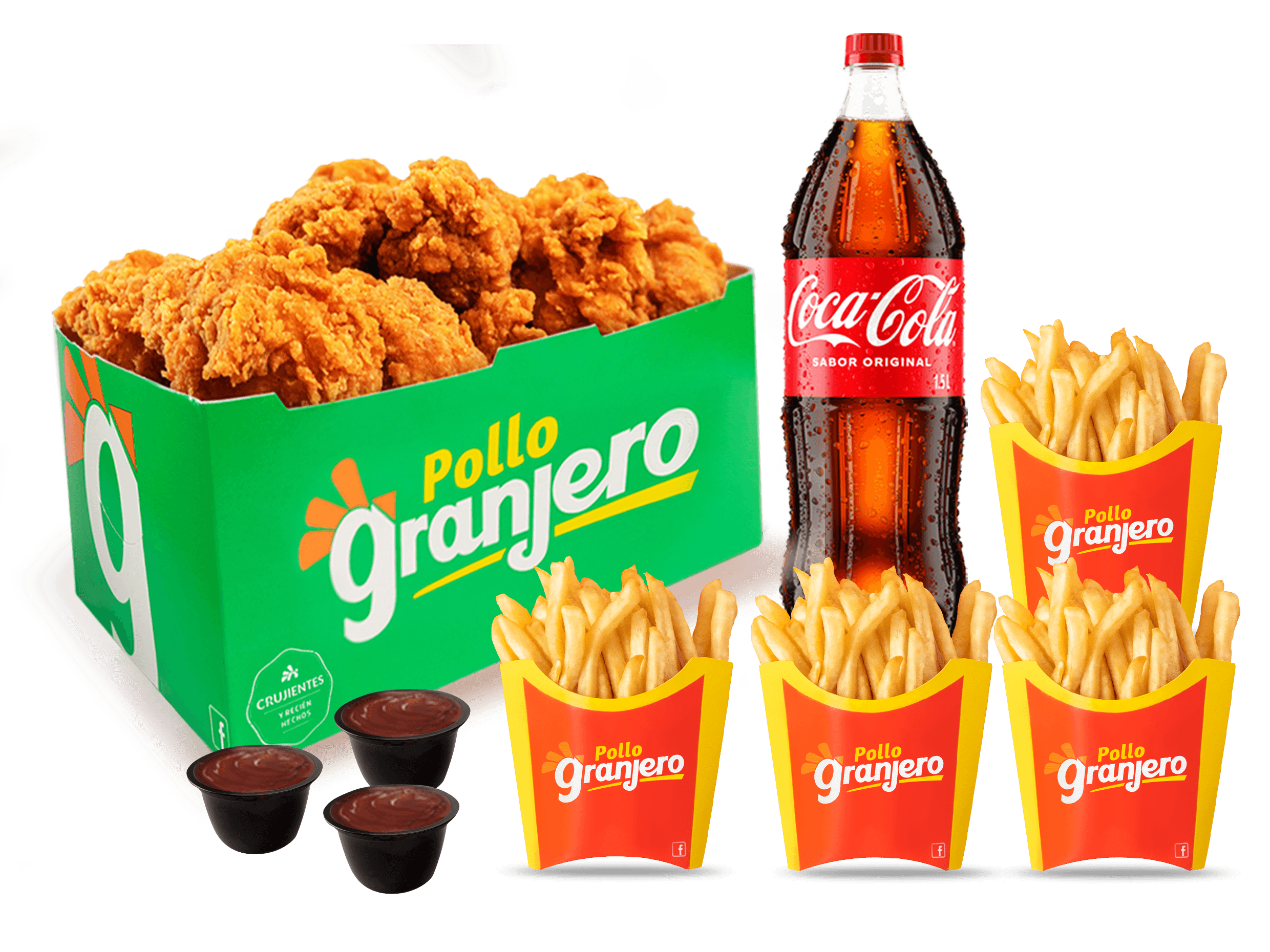Banquete 20 Granjeritos + 4 PapaPequeñas + 1,5 L