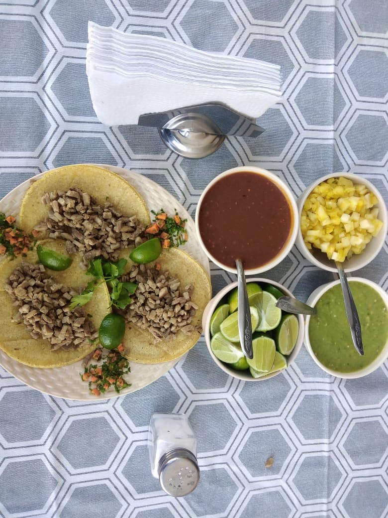 TACOS BISTEC DE RES